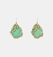 Boucles d'oreilles Françoise turquoise Aurélie Bidermann