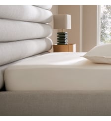 Drap-housse percale de coton 120 fils, bonnet 30 cm AM.PM