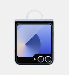 Coque Z Flip6 transparente avec anneau Samsung