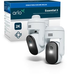 Caméra de surveillance 2 caméras extérieures Essential3 2K PTZ Arlo