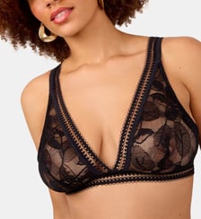 Soutien-gorge triangle sans armatures Songe noir Maison Lejaby
