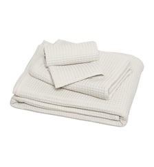Serviette de toilette en coton bio, ESPRIT NID D'ABEILLE Blanc Cerise