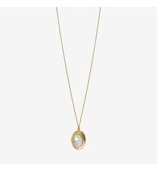 Collier doré cornaline/camee oval - eden Caroline Najman