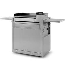 Chariot Plancha CH PIF 60 en inox fermé compatible plancha Premium 60 Forge Adour