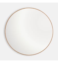 Miroir mural rond, plaqué chêne, diamètre 100 cm La Redoute Interieurs