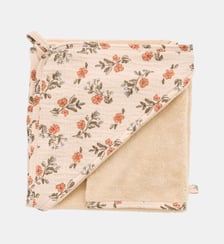 Cape de bain bambou et gant BB & Co