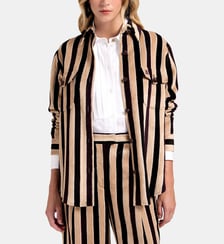 Veste Better Than Your Boyfriend'S Stripes Light Beige La DoubleJ