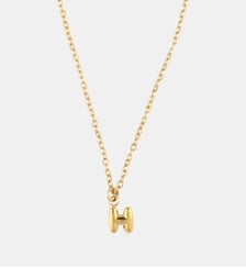 Collier à pendentif lettre H acier inoxydable Balaboosté