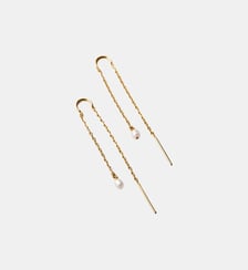 Longues boucles d’oreilles en argent 925 dorées 18K Aristocrazy