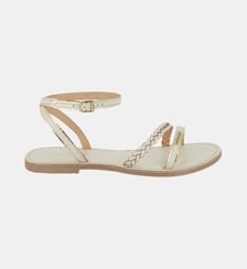 Sandales plates à brides en cuir HANATRES Les Tropeziennes par M. Belarbi