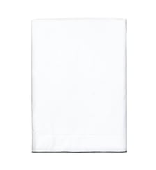 Drap plat en satin de coton lavé, RÊVE SATINÉ Blanc Cerise