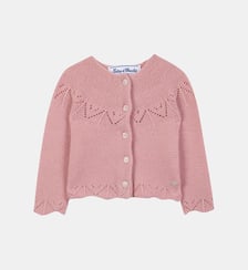 Cardigan - Blush laine maille ajourée Tartine Et Chocolat