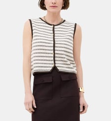 T-shirt tdetente - Motif rayures - Coton Caroll