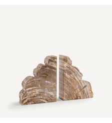 Set de 2 serre-livres en bois pétrifié AM.PM