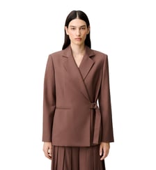 Veste droite double boucle argentée Claudie Pierlot