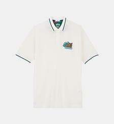 Polo piqué Funky Animals manches courtes en coton Serge Blanco