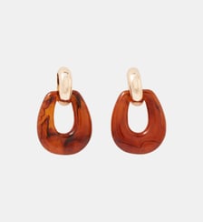 Boucles d'oreilles vintage résine Balaboosté