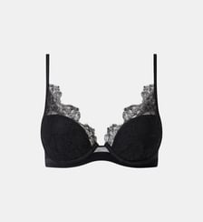 Soutien-gorge coques plongeant avec dentelle de Leavers Chantelle X