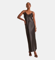 Robe Satinée Droite Reflet Maison 123