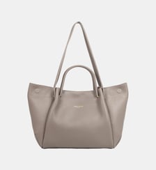 Très grand sac cabas épaule Foulonné Double LOUISA en cuir Lancaster
