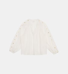 Blouse manches longues col v  uni BONNIE La Petite Etoile