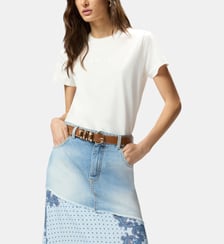 T-shirt à logo pinko brodé Pinko