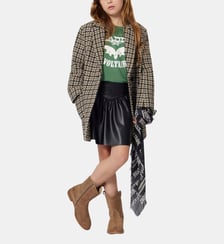 Jupe courte simili brodée Zadig&Voltaire Kids