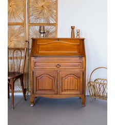 Secrétaire en bois foncé Honoré N°170- Produit chiné Debongout