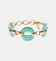 Bracelet chaîne  en métal doré et résine  doré à l'or fin - Masseria Satellite