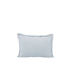 Lot De 2 Taies D'Oreiller  Gaze de coton lavé finition frangée, 65x65 cm Madura