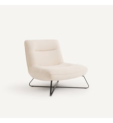 Fauteuil en tissu chenillé AM.PM