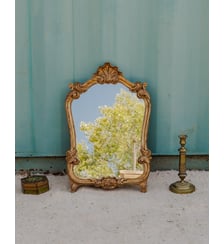 Petit miroir doré Georges N°1376- Produit chiné Debongout