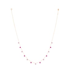 Collier Rivière CONFETTI -  Rubis | Saphirs roses - Or rose 750‰ La Brune & La Blonde