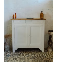 Buffet en bois blanc Gilbert N°1655- Produit chiné Debongout