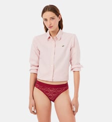 Culotte en dentelle ceinture siglée Lacoste