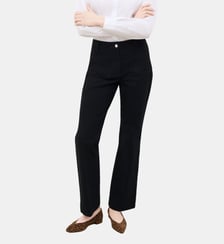 Pantalon pelleygab - Motif uni - Coton biologique - Coupe flare Caroll