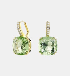 Pendants d'oreilles Millenia, Taille coussin, Doré à l’or 18 carats (750/1000) Swarovski