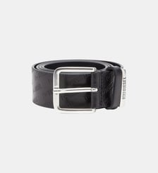 4 cm ceinture en cuir avec logo Diesel embossé all-over Diesel