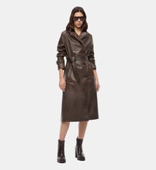Trench ceinturé effet vintage Pinko