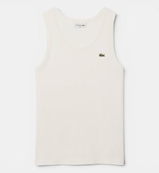 Débardeur slim fit coton côtelé Lacoste