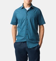Chemise imprimee droite en coton manches courtes Keystone Rodd & Gunn