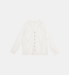 Blouse manches longues col v  uni BERTINA La Petite Etoile