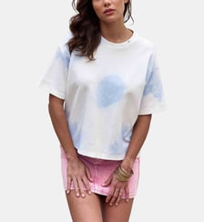 T-shirt manches courtes col rond  imprimé tie and dye TAISO La Petite Etoile