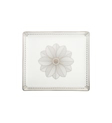 Porcelain Rectangular Tray Platinum Finish - 22 x 20 cm - MALMAISON IMPÉRIALE Christofle