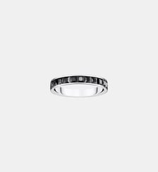 Bague pierres noires pavé Thomas Sabo