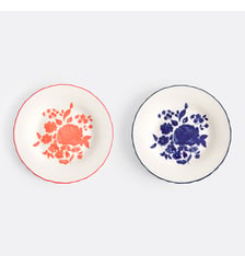 Lot de 4 assiettes à dessert en porcelaine La Redoute Interieurs