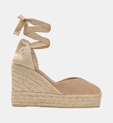 Espadrilles compensées en jute tressée à découpe en V CHIARA Castaner