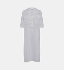 Robe midi en lin à manches 3/4 Gerard Darel