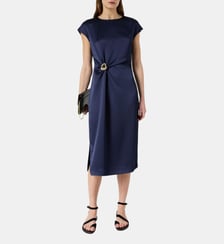 Robe satinée drapée - RIALYA Gerard Darel