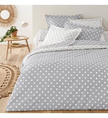 Housse de couette pur coton imprimé pois La Redoute Interieurs
